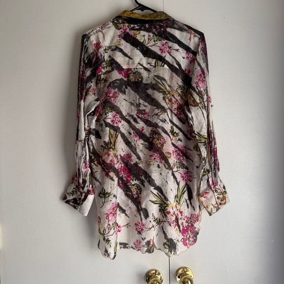 Aratta Silent Journey Meant To Keep Shirt Tunic Women’s Size Medium FLAWED - Picture 14 of 16